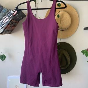 Girlfriend Collective Plum Unitard